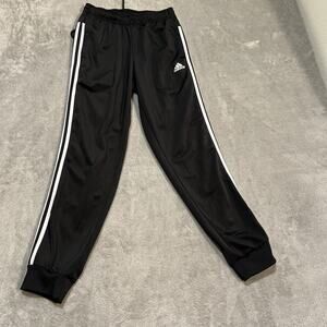 Adidas Tricot Track Pants Mens Small Primegreen Three Stripe Athletic Joggers